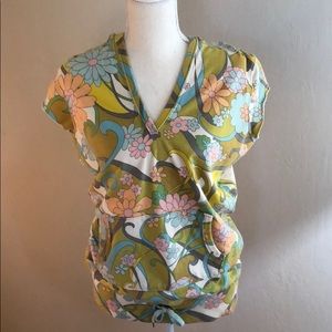 Lucky Brand Cotton Short Sleeve Hooded Sweatshirt